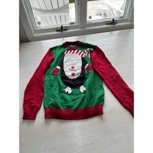 Ugly Christmas‎ Sweater Penguin Graphic Novelty Pullover Holiday S